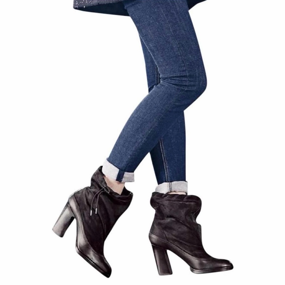 Rag & Bone Holt Slouchy Leather High-Heel Ankle Boots